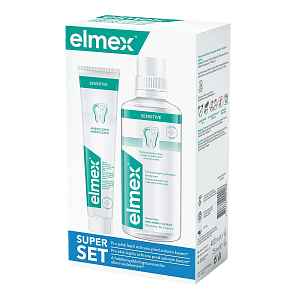 ELMEX Sensitive ústní voda 400ml + zubní pasta 75ml