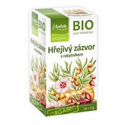 Apotheke BIO Hřejivý zázvor s rakytníkem 20x2g