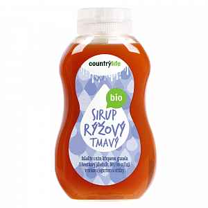Country Life Sirup rýžový tmavý BIO 250 ml