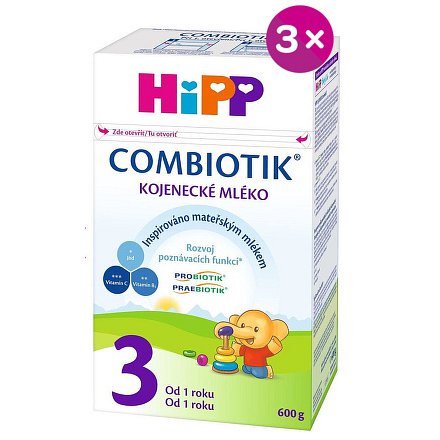 HiPP MLÉKO HiPP 3 JUNIOR Combiotik 3x600g