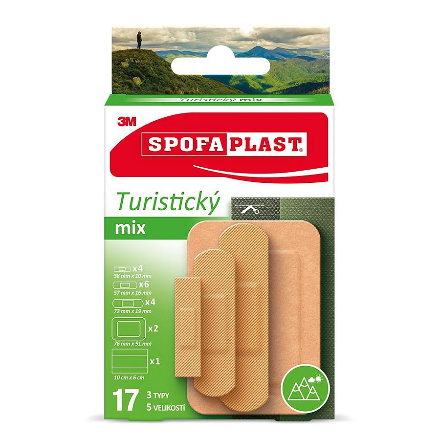 3M Spofaplast 604 Turistický mix 17 ks