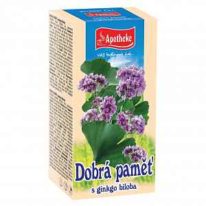 Apotheke Pro dobrou paměť s ginkgo bil.čaj 20x1.5g