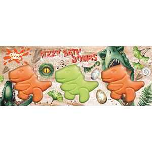 Chlapu Chlap Dinosaurs šumivé koule do koupele pro děti 3x70 g