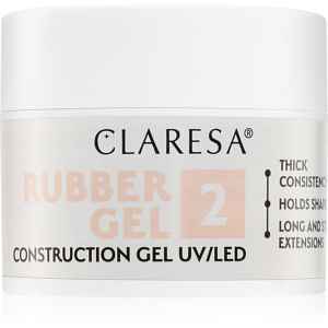 Claresa Rubber Gel Construction Gel UV/LED gelový lak pro prodloužení nehtů odstín 2 12 g