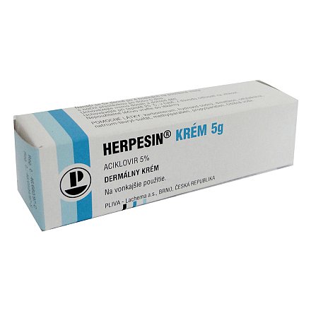 Herpesin krém dermální krém 1 x 5 g 5 %