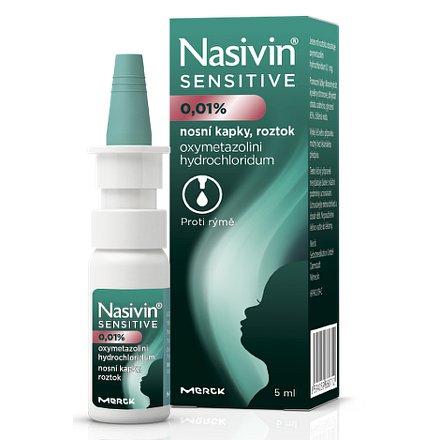 Nasivin Sensitive 0.01 % nosní kapky 5 ml