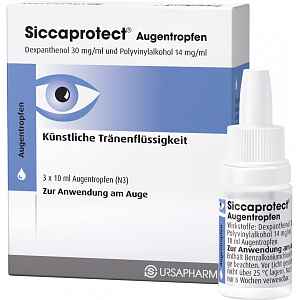 Siccaprotect oční kapky 3x10ml (umělé slzy)