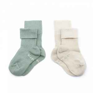 KipKep dětské ponožky Stay-on-Socks 12-18m 2páry Calming Green
