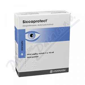 Siccaprotect oční kapky 3x10ml (umělé slzy)