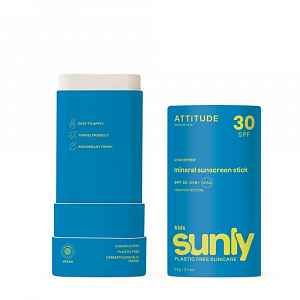 Dětský 100 % minerální opalovací krém ATTITUDE  (SPF 30 ) bez vůně 150 g