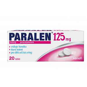 Paralen 125 tablety 20 ks