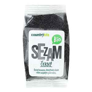 Country Life Sezam černý neloupaný BIO 100 g