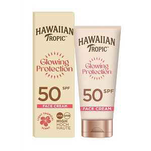 Hawaiian Tropic Glowing Protection SPF50 opalovací krém na obličej 50 ml