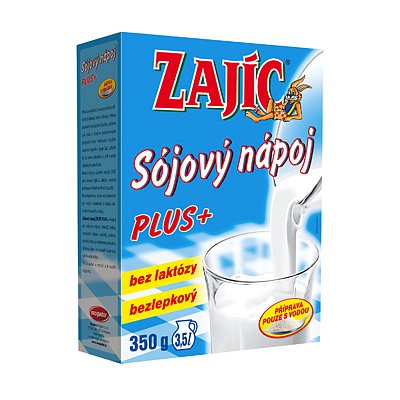 Sójový nápoj - Zajíc PLUS 350g vitam.+vápník+lecit