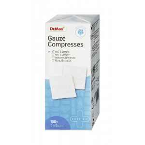 Dr. Max Gauze Compresses 5x5 cm 100 ks