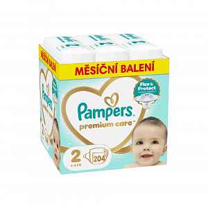 Pampers Premium Care vel. 2 4-8 kg dětské pleny 204 ks
