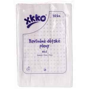 KIKKO Bavlněné pleny Classic 70x70 (10 ks) - bílé