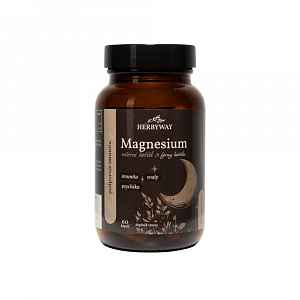 Herbyway Magnesium večerní hořčík 60 kapslí