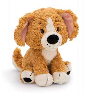 Nici Plyš Pes hnědý 20cm, sedící  GREEN