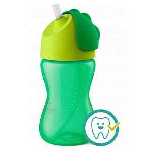 AVENT Hrnek s brčkem Bendy 300ml chlapec