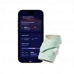 OWLET Ponožka inteligentní Dream Sock - modrozelená