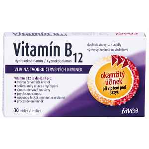 Vitamín B 12 tablety 30