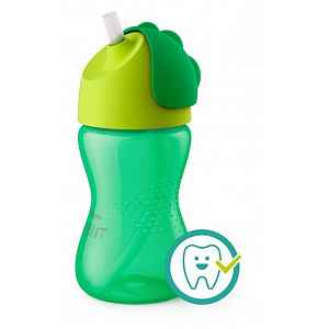 AVENT Hrnek s brčkem Bendy 300ml chlapec