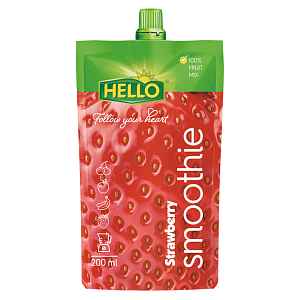 HELLO Smoothie jahoda kapsička 200 ml x 10 kusů