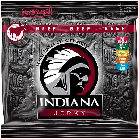 Indiana Jerky beef (hovězí) Hot & Sweet 60g
