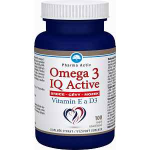 Omega 3 IQ Activ + Vitamin E, D3 tob.100