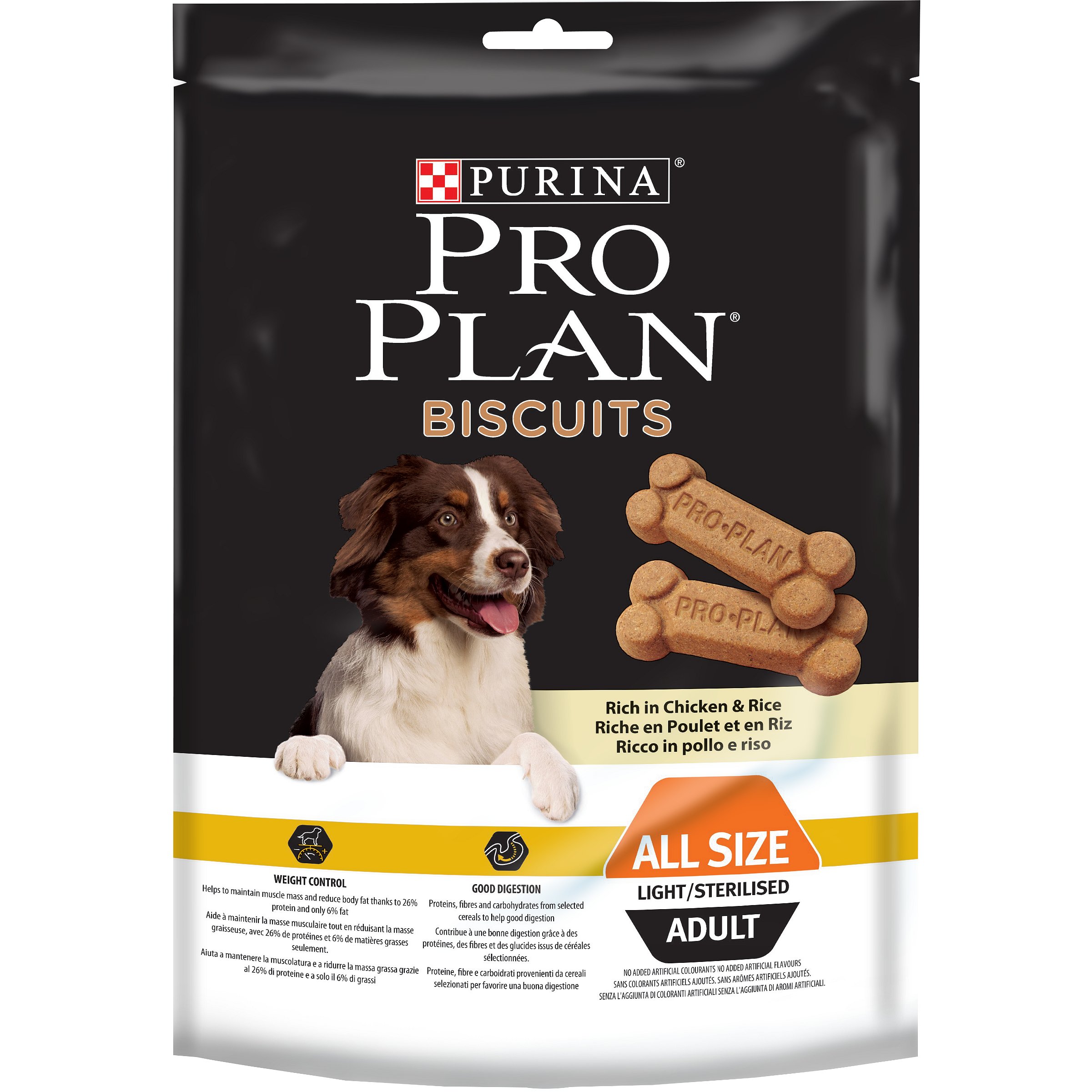 Purina Pro Plan Biscuits Light Chicken + Rice 400g