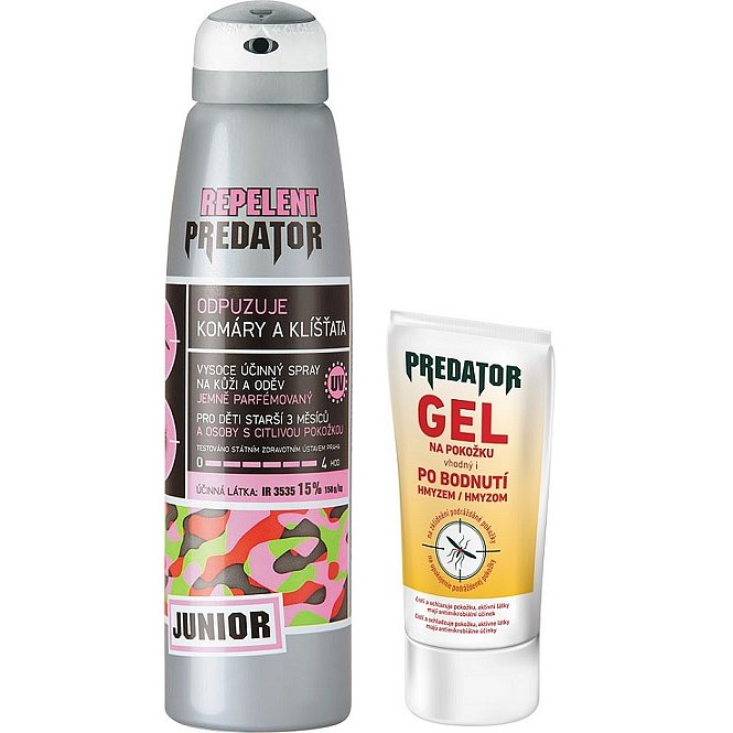 Repelent PREDATOR JUNIOR spray 150ml + Gel po bodnutí hmyzem 25ml