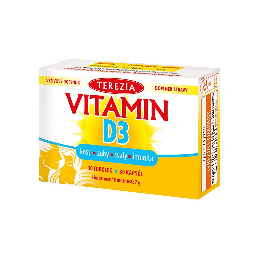 TEREZIA Vitamin D3 1000 IU 30 tobolek