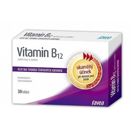 Vitamín B 12 tablety 30