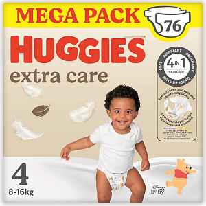 Huggies Extra Care 4 8–16 kg dětské pleny 76 ks