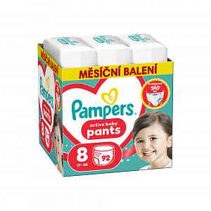 Pampers Active Baby vel. 8 17+ kg plenkové kalhotky 92 ks