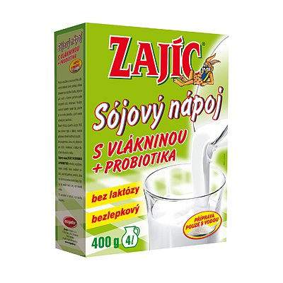 Sójový nápoj - Zajíc s vlákninou 400g