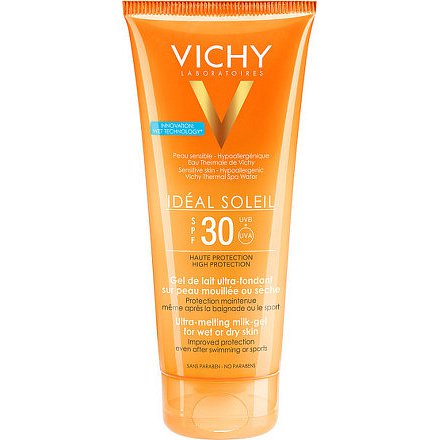 Vichy Idéal Soleil SPF 30 ultratající mléčný gel pro vlhkou nebo suchou pleť 200ml