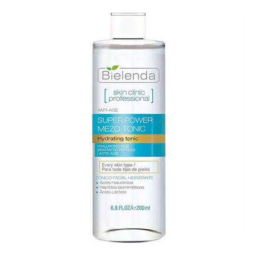 Bielenda Zvlhčující pleťové tonikum s kyselinou hyaluronovou Skin Clinic Professional (Hydrating Tonic)  200 ml