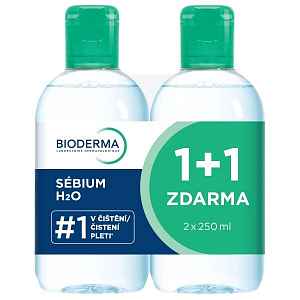 BIODERMA Sébium H2O 2x250ml 1+1 Festival