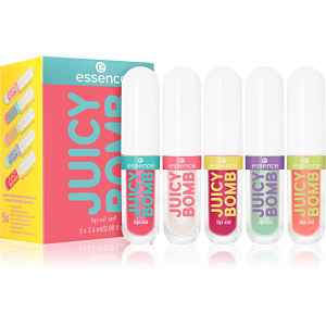 essence Juicy Bomb Lip Oil Set dárková sada na rty 5 ks
