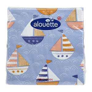 alouette Ubrousky lodě 25X25cm 20 ks