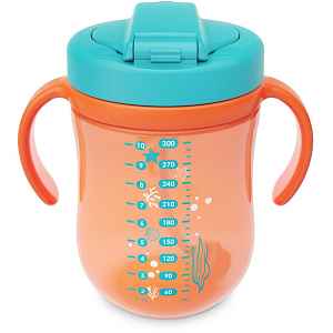 Baboo Cup with Silicone Straw and Gravity Ball hrnek s brčkem Sea Life 9m+ 1 ks