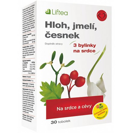 LIFTEA Hloh Jmelí Česnek tobolky 30