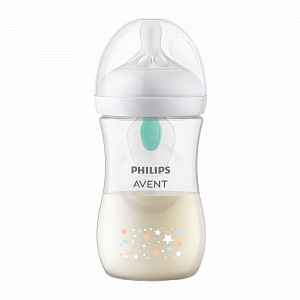 Philips Avent Láhev Natural Response s ventilem AirFree 260ml, 1m+, medvěd