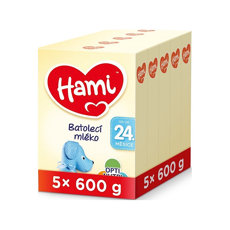 5 x HAMI 24+ (600 g) - kojenecké mléko
