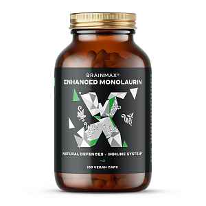 BrainMax Enhanced Monolaurin, 100 rostlinných kapslí