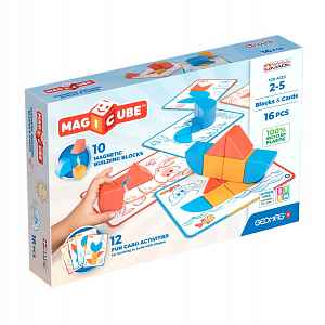 Geomag Magicube Blocks&Cards magnetická stavebnice 16 dílků