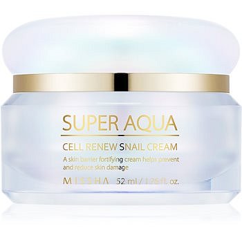 Missha Super Aqua Cell Renew Snail denní krém zpevňující kontury obličeje se šnečím extraktem 52 ml