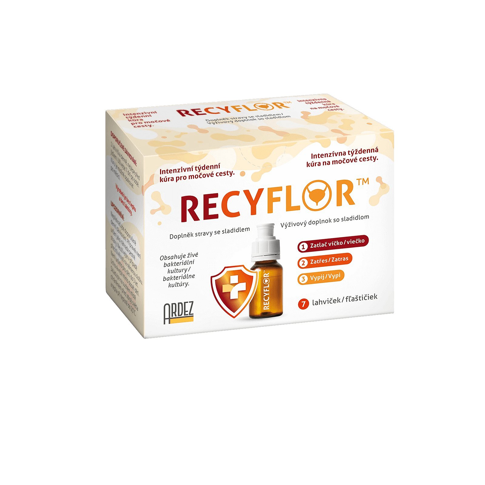 Recyflor kúra pro močové cesty 7x8ml